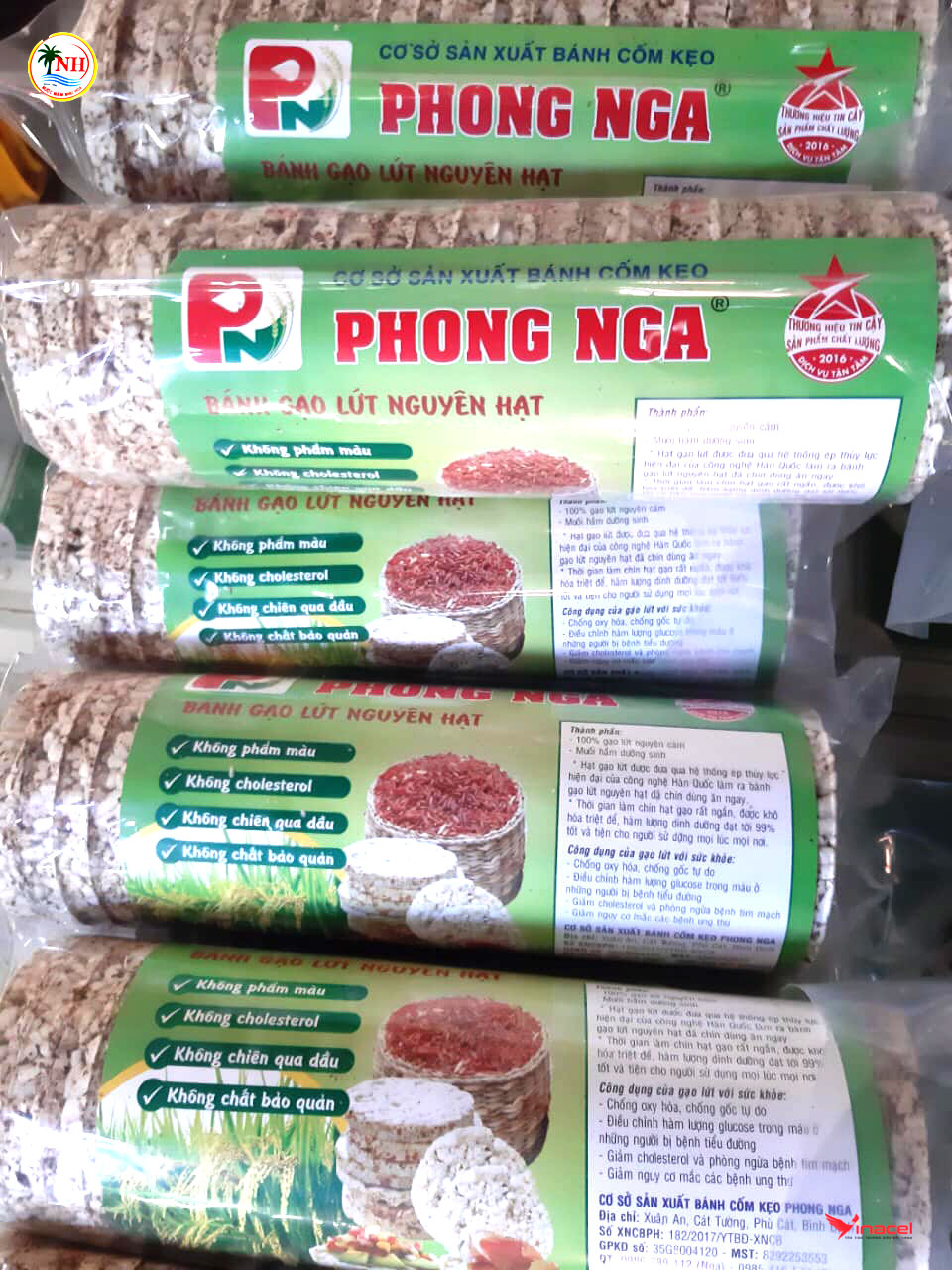 Bánh Gạo Lứt Nguyên Hạt Phong Nga - OCOP 4 Sao Bình Định