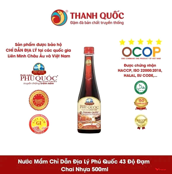 Nước Mắm Chỉ Dẫn Địa Lý 43N Phú Quốc Thanh Quốc – OCOP 5 Sao Kiên Giang