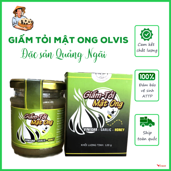 Giấm Tỏi Mật Ong OLVIS – OCOP 3 Sao Quảng Ngãi