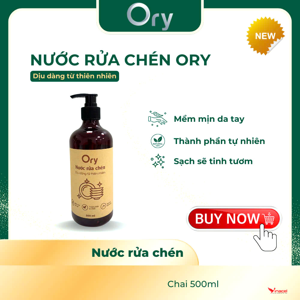 Nước Rửa Chén Ory - Làm Sạch Tự Nhiên