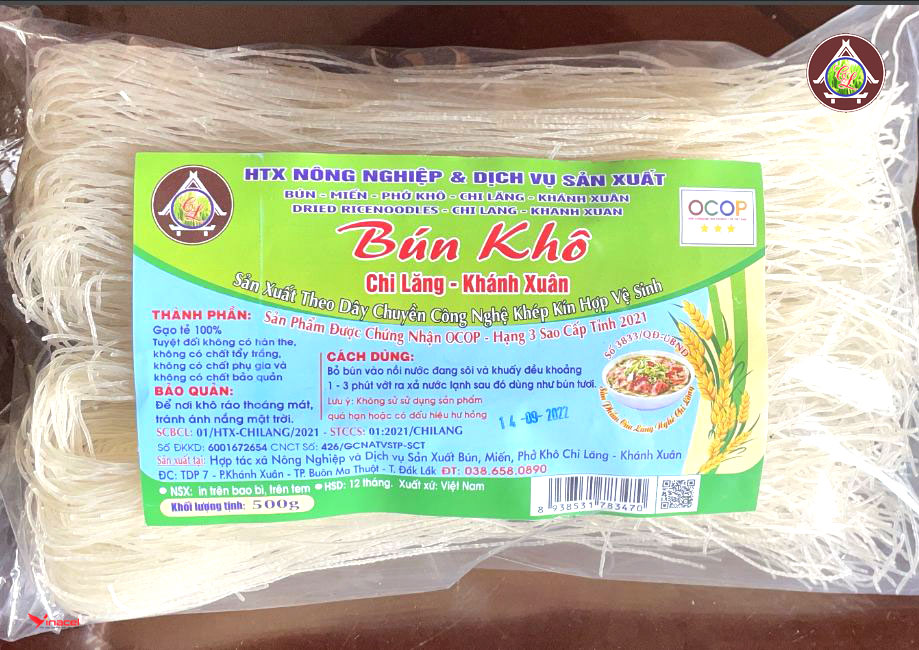 Bún Khô Chi Lăng Khánh Xuân – OCOP 3 Sao Đắk Lắk