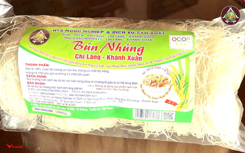 Bún Nhúng Chi Lăng Khánh Xuân – OCOP 3 Sao Đắk Lắk