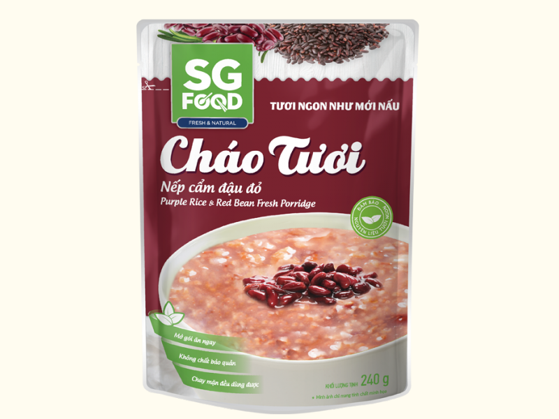 Cháo Tươi Nếp Cẩm Đậu Đỏ Sài Gòn Food - Hương Vị Tươi Ngon