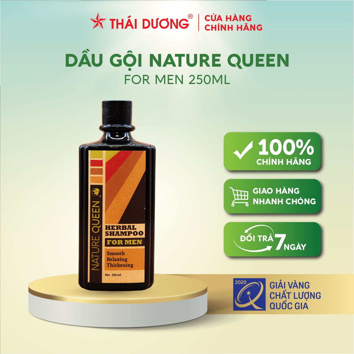 Dầu Gội Dược Liệu Cho Nam Nature Queen For Men Sao Thái Dương Mua Ở Đâu Đúng Giá? Có Tốt Không?