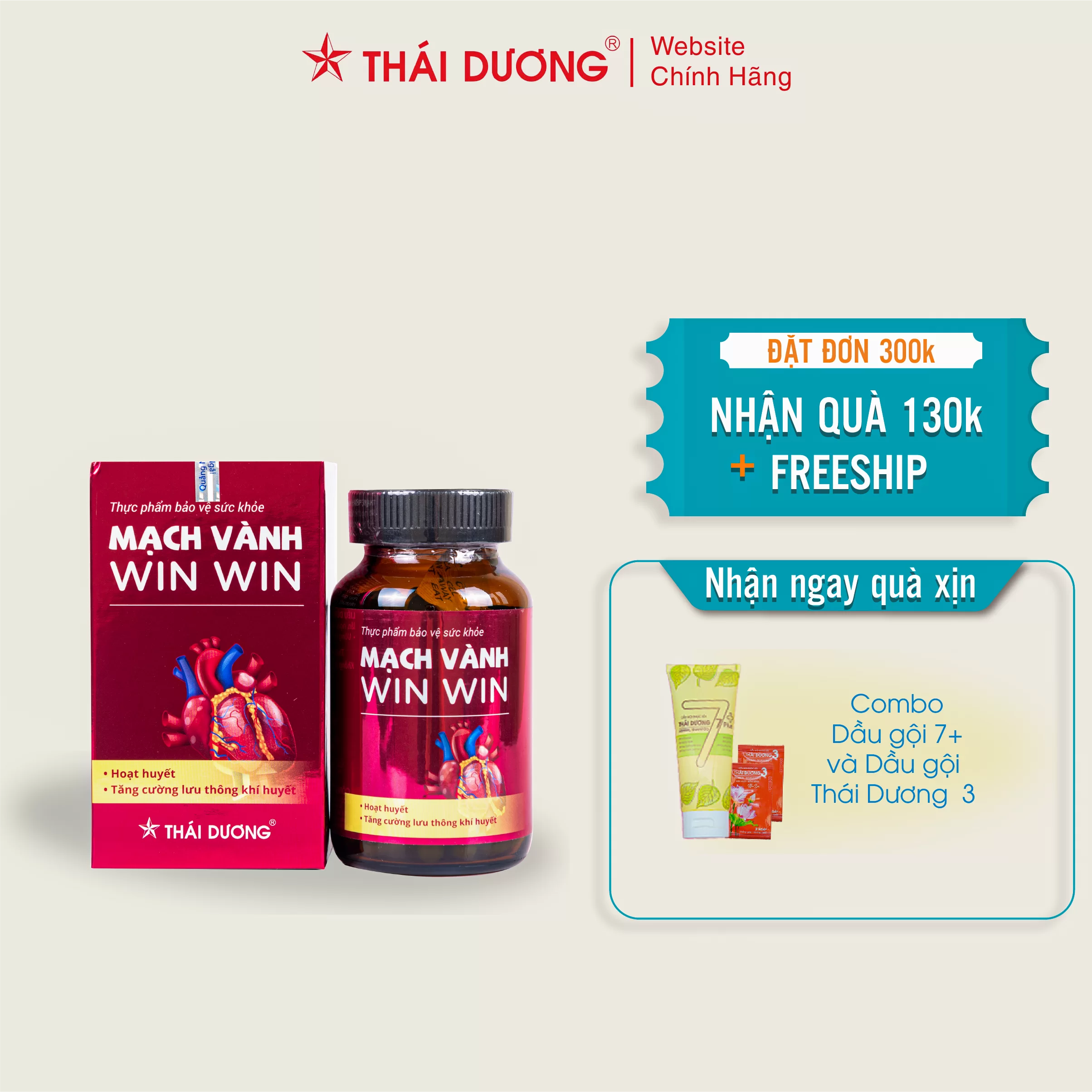 TPBVSK Mạch Vành Win Win Sao Thái Dương - Dứt Điểm Tức Ngực, Khó Thở