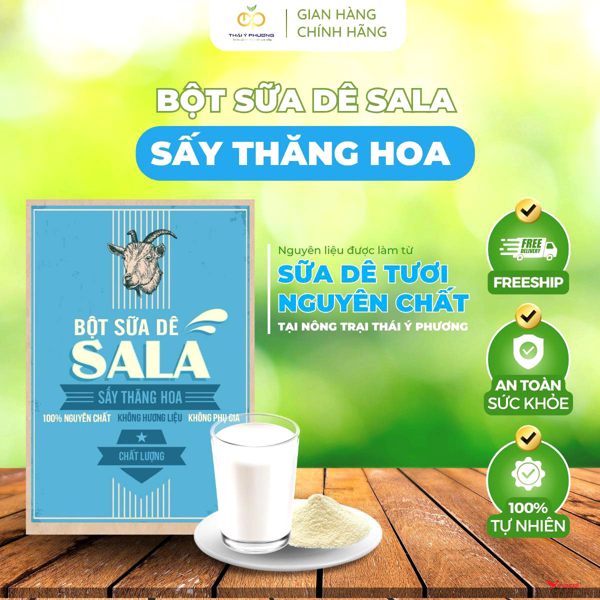 Bột Sữa Dê SALA – OCOP 4 Sao Long An