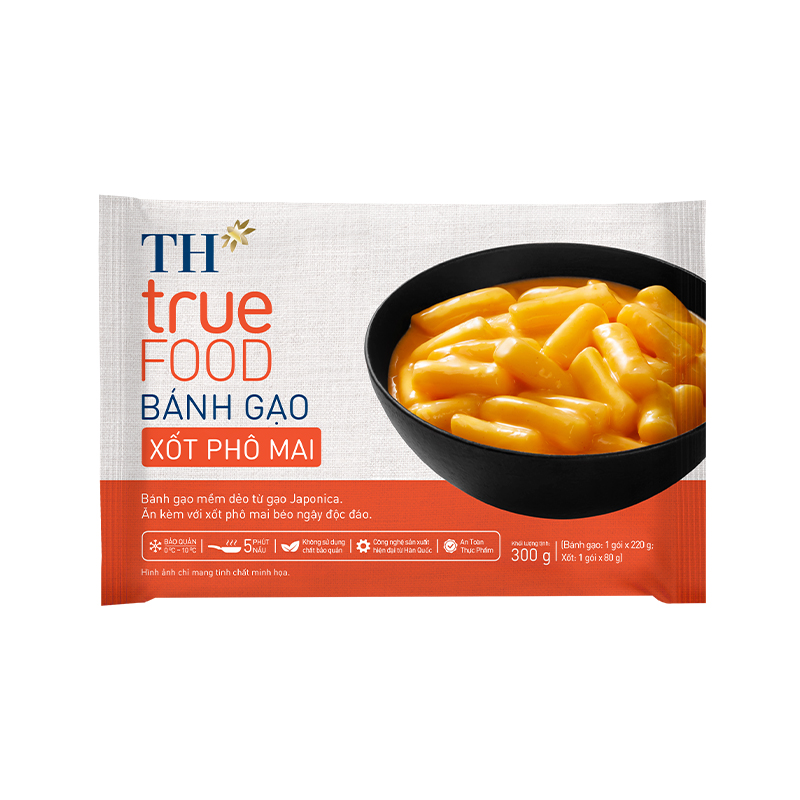 Bánh Gạo Xốt Phô Mai TH True Food - Mềm Dẻo Béo Ngậy