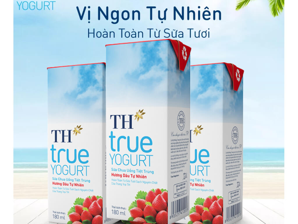 Sữa Chua Uống Tiệt Trùng TH True YOGURT 180ml Giá Sỉ?