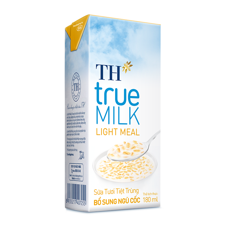 Sữa Tươi Bổ sung Ngũ Cốc TH True Milk Light Meal - Tiện Lợi Bổ Dưỡng