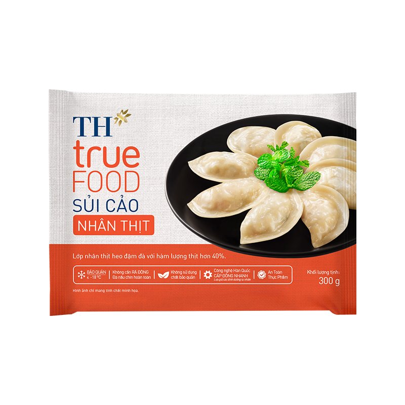 Sủi Cảo Nhân Thịt TH True Food - Hương Vị Thơm Ngon, Hấp Dẫn