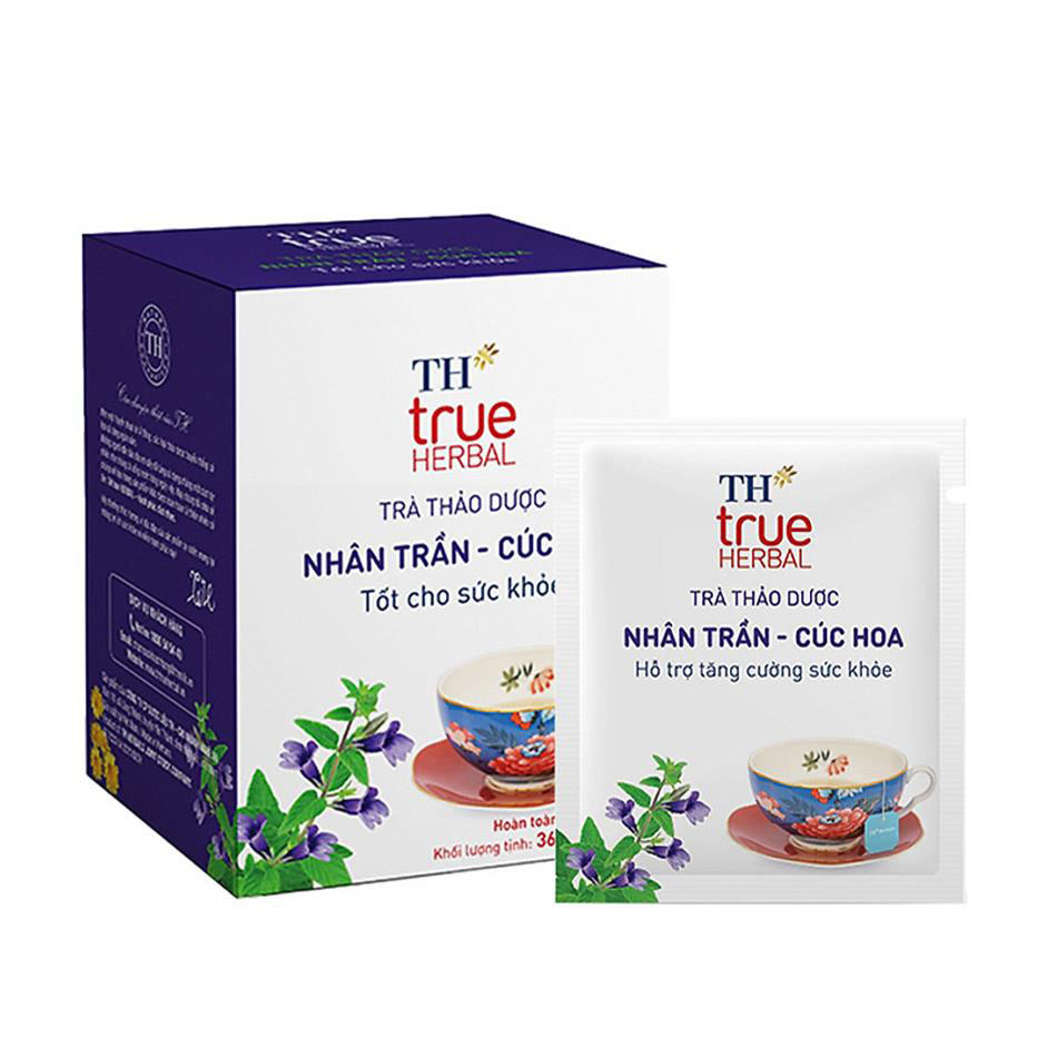 Trà Thảo Dược Nhân Trần – Cúc Hoa TH True Herbal - Bảo Vệ Gan