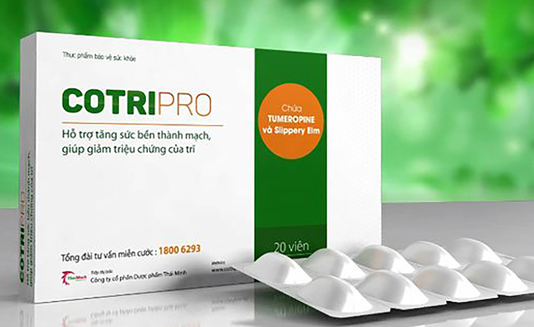 TPBVSK Viên Uống CotriPro Thái Minh Pharma - Hỗ Trợ Điều Trị Trĩ, Táo Bón