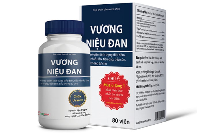 Thực Phẩm BVSK Vương Niệu Đan Thái Minh Pharma - Giảm Kích Thích Bàng Quang, Giảm Tiểu Đêm