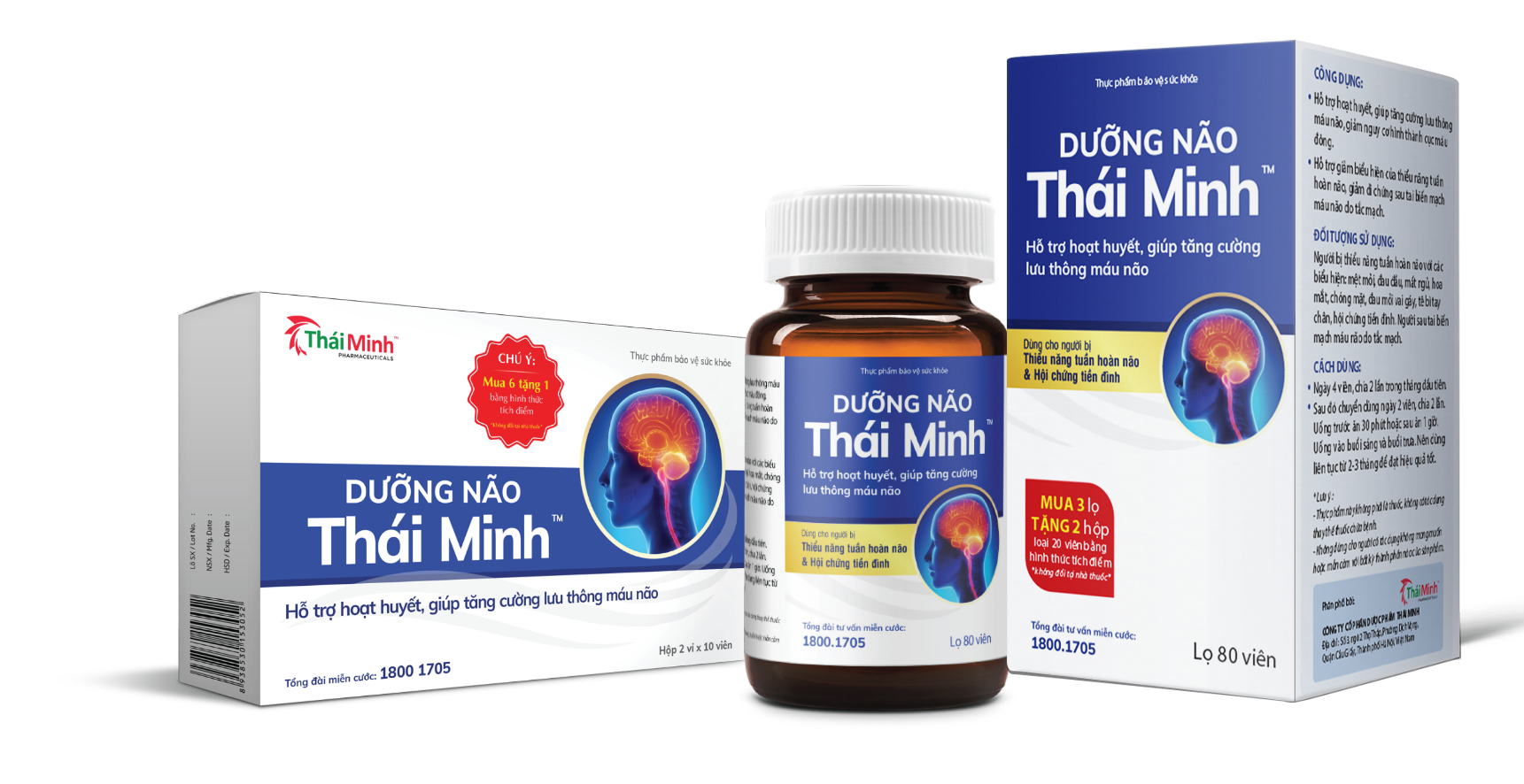 TPBVSK Dưỡng Não Thái Minh Pharma – Giúp Hoạt Huyết Lưu Thông Máu Não