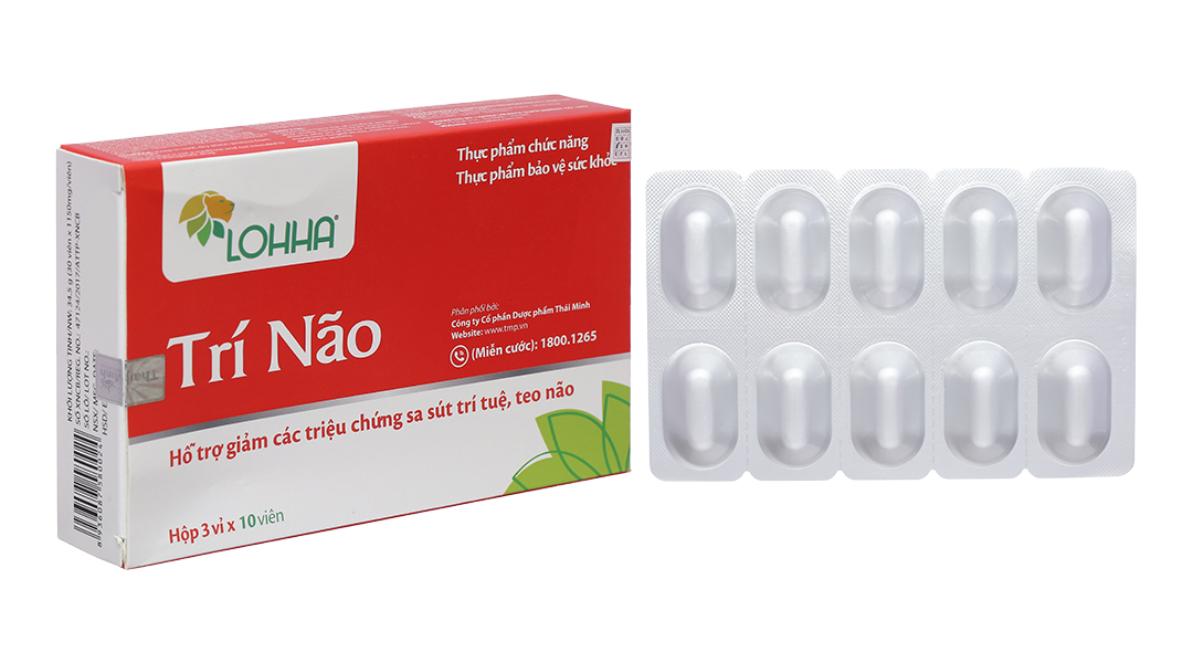 TPBVSK Lohha Trí Não Thái Minh Pharma - Hỗ Trợ Điều Trị Suy Giảm Trí Nhớ, Sa Sút Trí Tuệ