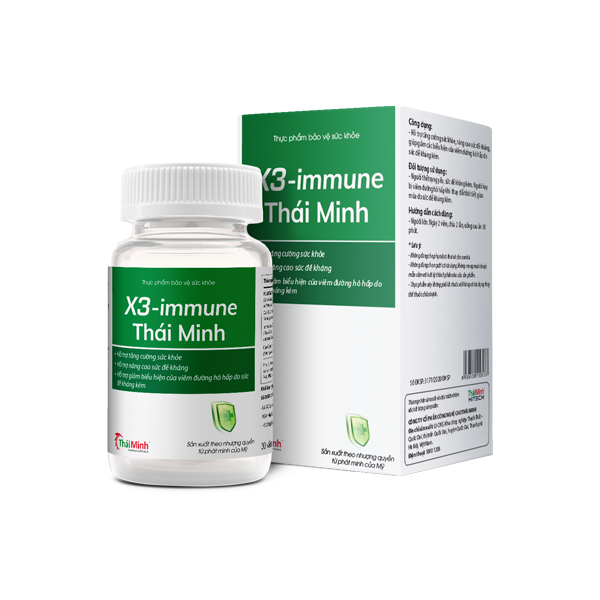 TPBVSK X3-Immune Thái Minh Pharma - Hỗ Trợ Tăng Cường Sức Khỏe