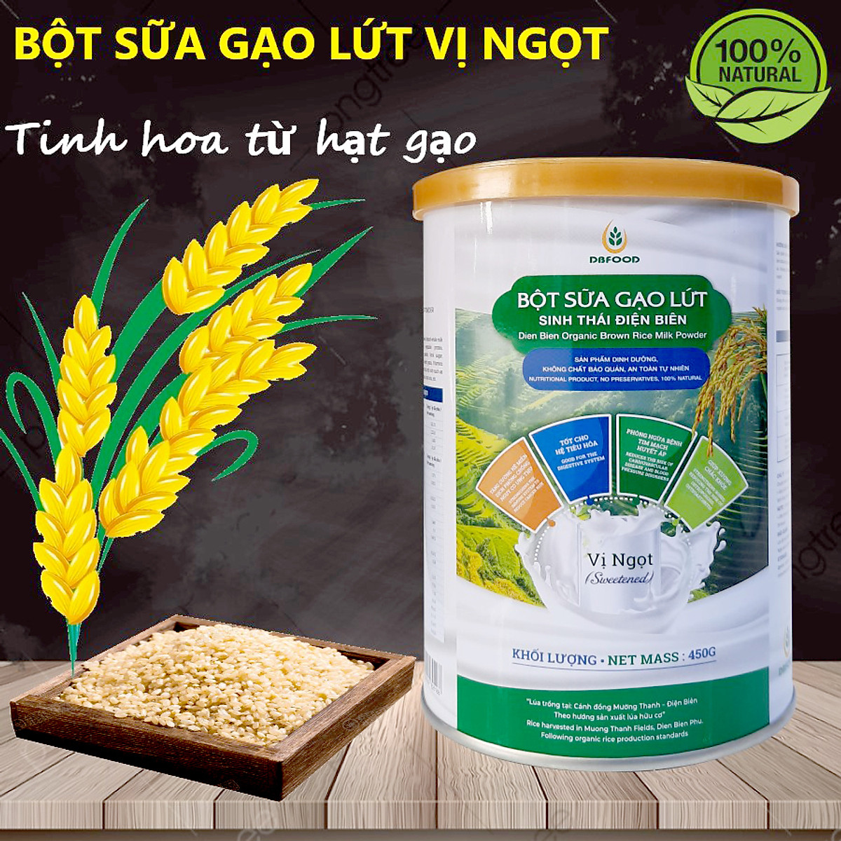 Bột Sữa Gạo Hữu Cơ Vị Ngọt DBFood Mua Đâu Uy Tín Chất Lượng, Đúng Giá?