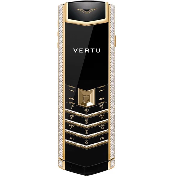 Điện Thoại Vertu Signature V Black Gold Diamond Iron Alligator - Đẳng Cấp Thượng Lưu