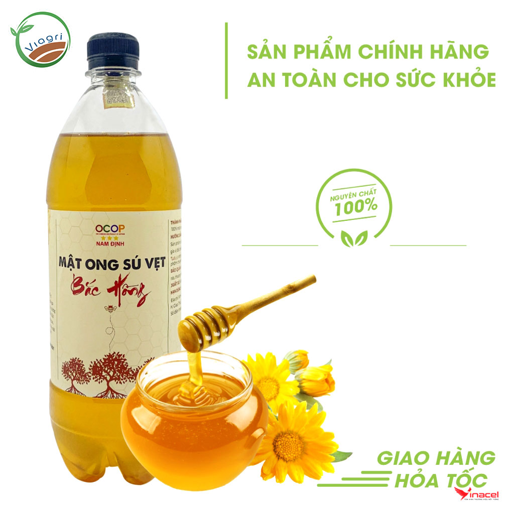 Mật Ong Sú Vẹt Bắc Hồng Viagri - OCOP 3 Sao Nam Định