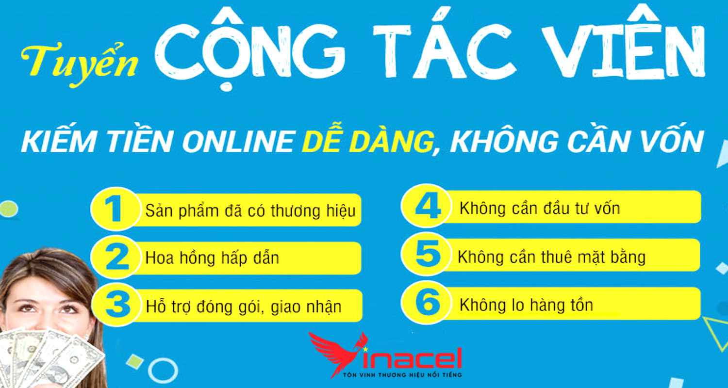 Vinacel Tuyển Cộng Tác Viên Bán Hàng Online Không Cần Bỏ Vốn